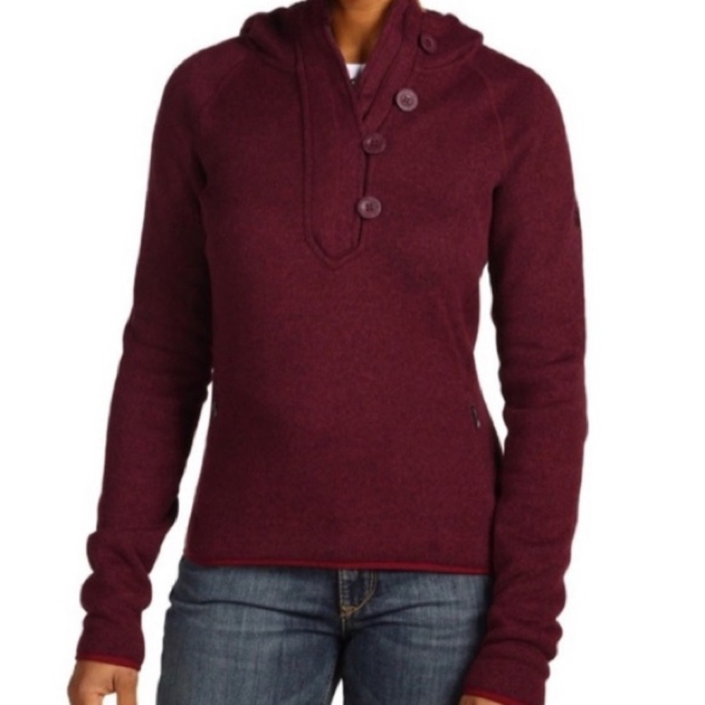 The North Face Crescent Sunshine Maroon Hoodie S